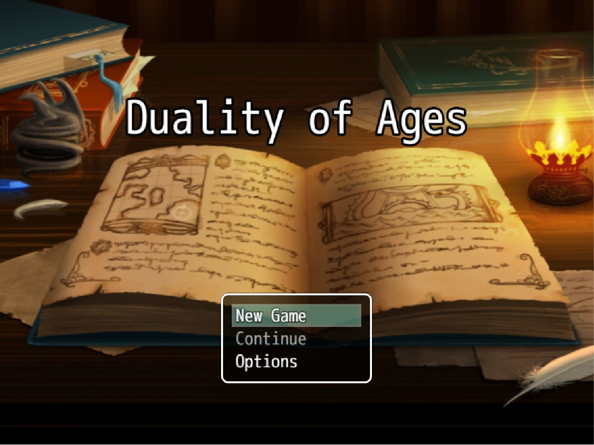Duality of Ages title screen